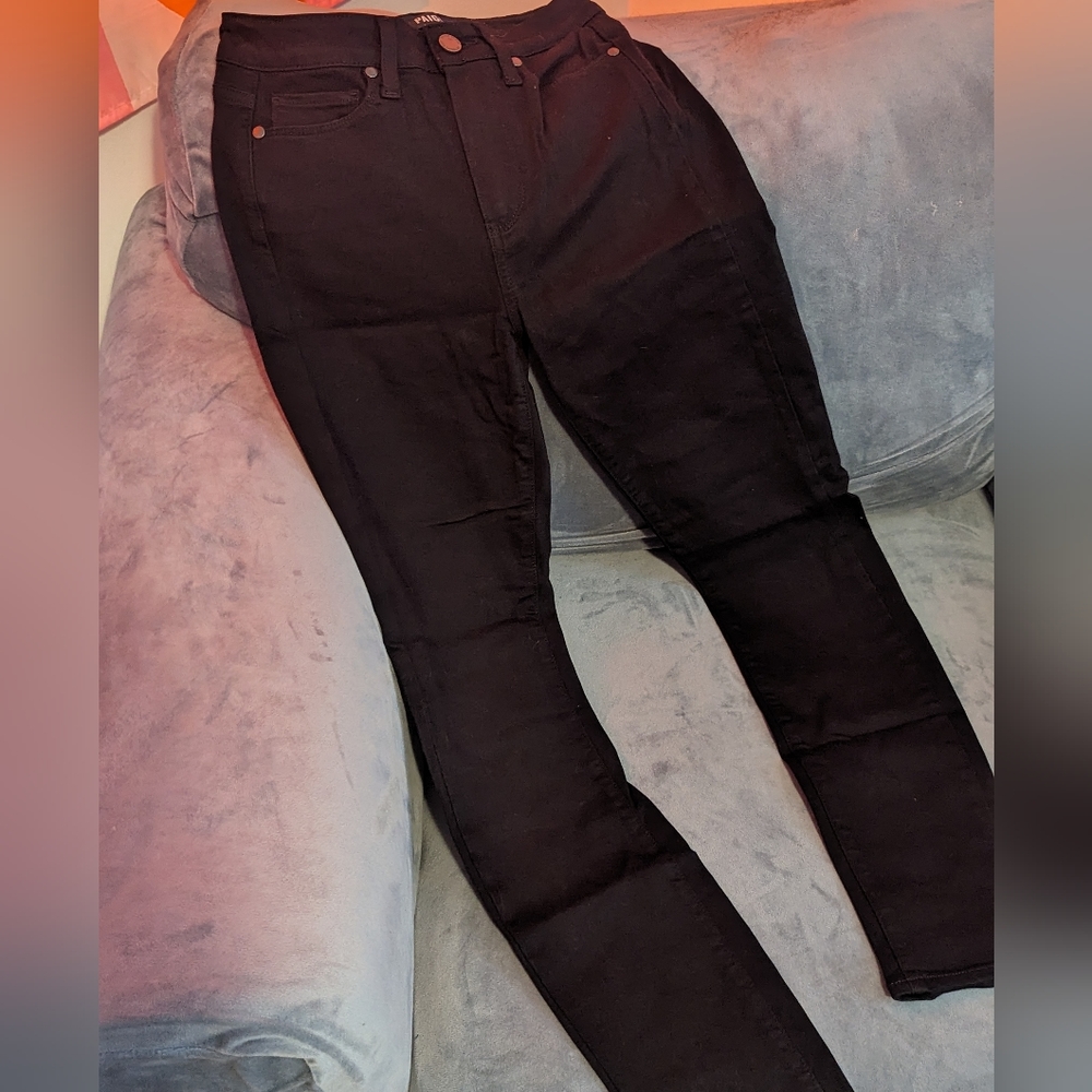 Paige black stretch denim